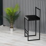 Hanah Home Nordic Silla de Bar Negro